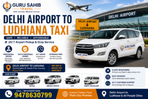 delhi airport to ludhiana taxi